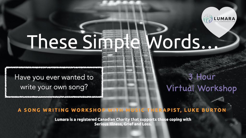3 Hour Song Writing Workshop: These Simple Words